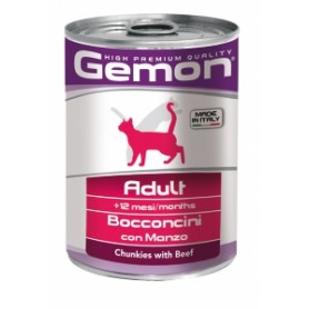 Gemon Cat Adult Bocconi  Sterilised Manzo 415Gr