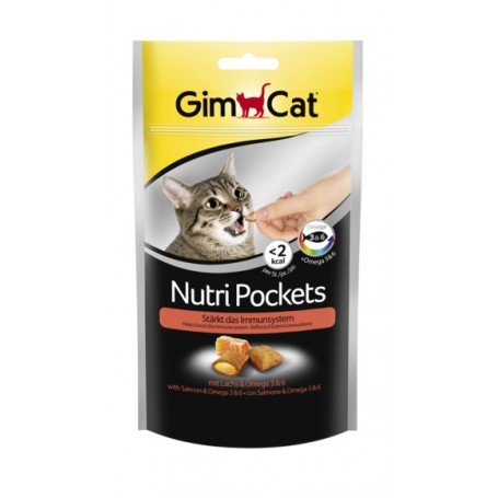 Gimcat Nutripockets Salmone E Omega 3 60Gr