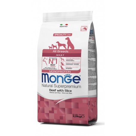 Monge Adult All-Breeds Monoproteico Manzo 2,5Kg