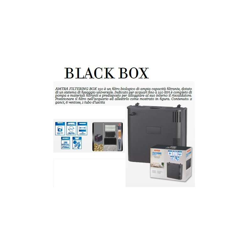 AMTRA FILTERING BOX BLACK 150 - Filtro interno b…