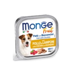 Monge Dog Fresh Fruit Pollo e Lamponi 100Gr